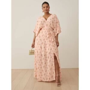 Reformation Pink Floral Maxi Dress